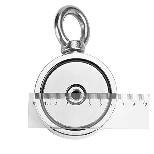 image for HHOOMY SDouble Lifting Ring Neodymium Magnet (Double-Sided Magnetic) R