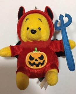 Amazon Tdl限定 ハロウィーン 12 小悪魔に変身 くまのプーさん ぬいぐるみバッジ ぬいぐるみ ホビー
