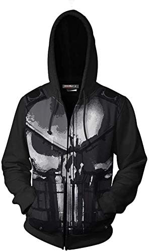 punisher jacket hoodie