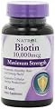 Natrol Biotin 10,000 mcg Maximum Strength Tablets (500 Max-Strength Tablets)