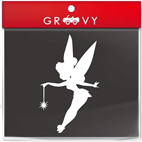 Amazon 妖精 ティンカーベル フェアリー ピノキオ ステッカー おしゃれ かわいい かっこいい 車 ブランド シール おもしろ アウトドア グッズ 1214 ホワイト ステッカー デカール 車 バイク