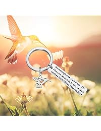 HOLLP llavero de colibrí libre de pájaros joyería humming pájaro amante llavero regalo para mi amor deseos joyería esperanza regalo