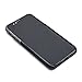 Dockem Luxe Wallet Case for iPhone X/XS: Slim Minimalist Case w/ 2 Credit Card Holder Slots: UltraGrip Canvas Style Synthetic Leather (Black and Grey)