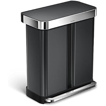 Organize It All 4903 Contenedor para Reciclaje de Acero Inoxidable con