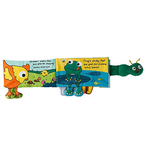 beiens Animal Theme My Quiet Books - Soft Activity Books for Baby /Toddler Learning Story Book Life Education, Learning to Sensory Book & Identify Skill Boys and Girls, Baby Book , Cloth Book