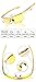 VEOAY HD Night Driving Glasses Anti Glare Polarized Night Vision Glasses Safe Driving Glasses for Men Women (yellow 7)
