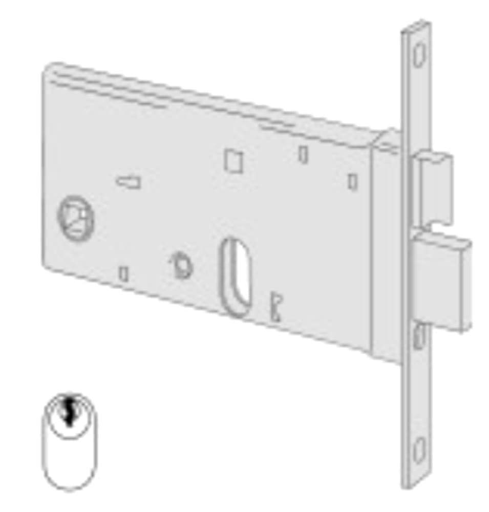 Cisa 8015345083221 44460-90-0 INFILAR Lock Cylinder OVALEAL F16
