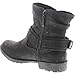DbDk AD37 Women's Distressed Zipper Lug Sole Flat Ankle Booties Full Size Small