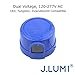 J.LUMI YCA1008 Twist Lock Photocell Sensor for Outdoor Lights, Next Generation Electronics Better for LED and Induction Lights, UL Listed for Commercial and Residential Use, Blue
