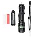 Cathnight Outdoor 350 Lumens Tactical Flashlight,Ultra Bright LED Handheld Portable Flashlights,Water Resistant Torch with Adjustable Focus and Light 3 Modes for Camping Hiking etc