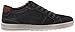ECCO Men's Ennio Retro Sneaker, Black/Cognac, 45 EU/11-11.5 M US