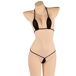 LinvMe Women's Sheer Mesh Micro Bikini Extreme
