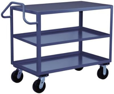 Jamco Products Inc EF336-P6-GP Ergonomic Handled Three Shelf Service Cart, 2400 Pound Capacity, 30" x 36"