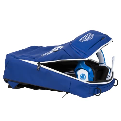 My Hero Academia Sac à dos de protection et transport pour PC gaming portable 17" - 30 x 18 x 47 cm - Volume 27 l - Bleu et blanc