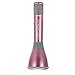 Tagital Wireless Bluetooth Karaoke Microphone, with Built in Speaker- Handheld, Portable KTV Player for Singing Anytime Anywhere for iPhone, Android Phones and Tablet (Pink)