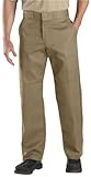 Dickies Men's Relaxed Straight Fit Double Knee Work Pant, Desert Sand, 34x32