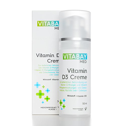 Crème vitamine D3 1000 U.I. 50 ml pour le traitement externe des carences en vitamine D