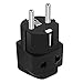 European adapter,UROPHYLLA Travel Adapter 3 Pack European Power Adapter Schuko Plug Adapter,Universal Plug Adapter for Germany,France,Denmark,Iceland,Netherlands,Finland,Russia,Greece,Sweden,Spain etc