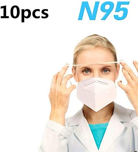 10000 PCS Anti Pollution N95 Mask,FFP2 Anti Pollution Mask Dust-Proof and Anti Smoke Mask 98% Filtration Effect,Unisex,for Outdoor Construction,Paint,Home