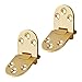 2pcs Brass Butler Tray Hinge, Heavy Duty Flip Top Hinge with Screws Ideal for Folding Wings, Sewing Machine Table, Computer Desk, Roll-Top Desk
