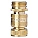 GORILLA EASY CONNECT Garden Hose Quick Connect Fittings. ¾ Inch GHT Solid Brass. (4)
