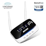 Bluetooth 5.0 Transmitter Receiver, Long Range aptX HD Low Latency Dual Link 3 in 1 Bluetooth Audio Adapter Optical AUX RCA 3.5mm for TV Audio Home Hi-Fi Stereo System Headphone Speaker Amplifier