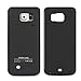 REDGO Samsung Galaxy S6 Edge Rechargeable External Battery Case, 4200 mah Slim Protective Portable Charging Case, Power Bank Charger Case with Kickstand for S6 Edge, Black [Not for S6 Edge Plus]