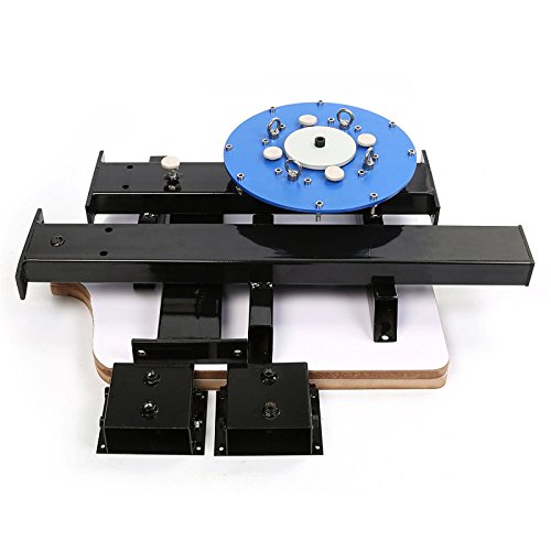 SHZOND Screen Printing Press 4 Color 2 Station Silk Screen Machine 21.7" x 17.7" Removable Pallet Screen Printing Machine Press for T-Shirt DIY Printing (4 Color 2 Station) - Thumbnail 5