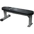 POWERBLOCK Travel Bench, Workout Bench, Folds Up for Easy Storage, Innovative Workout Equipment, Home & Commercial Gyms, Comfortable High Density Foam Upholstery Silver