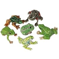 Frogs & Toads Set Handmade Ceramic Dollhouse Miniature Figurine