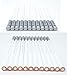 12pcs/pack White Pastel Drawing Pencils - Professional Artist White Charcoal Pencil