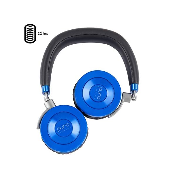 JuniorJams-Volume-Limiting-Headphones-for-Kids-3-Protect-Hearing--Foldable-Adjustable-Bluetooth-Wireless-Headphones-for-Tablets-Smartphones-PCs-wMic--by-Puro-Sound-Labs-Blue Puro Sound Labs JuniorJams Volume Limiting Headphones for Kids 3+ Protect Heearing- Foldable & Adjustable Bluetooth…