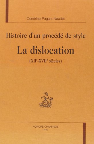 Histoire d'un procédé de style