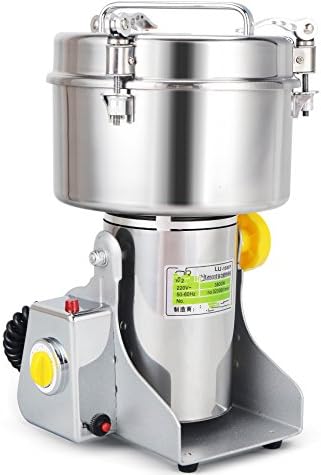 Chinese Medicine Grinder | Magic Ready in Few Minutes Herb Grinder| Large Scale 1500g 1.5KG Electric Spice and Nut Grinder | 110V USA /220V | Grain Pulverizer | Seed Mill | CE Certification