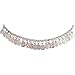 Uma Indian Traditional Belly Dance Ghungroo Silver-Toned Coin Anklet