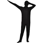 Tongcloud Unisex Spandex Adult Body Suit Cosplay Full Body Disappearing Man Body Suit for Halloween Costume Party Gift