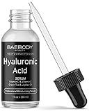 Baebody Hyaluronic Acid Serum for Face, Topical Facial Serum w Vitamin C & Vitamin E, for More Radiant Looking Skin, 1oz