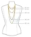 Buyinhouse Simple Sequin Alloy Tassels Double Long Necklace (Golden)