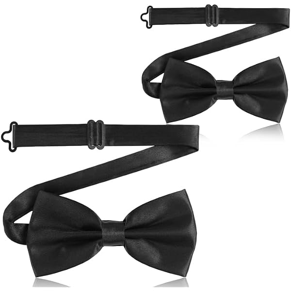10 Pcs Elegant black Pre-tied Bow ties Formal Tuxedo Bowtie  display picture 1