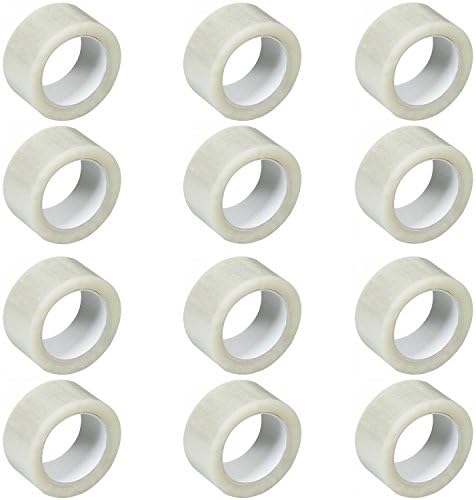 Packing Tape for Boxes Value Bundle. 12 Rolls of Shipping Tape Per Purchase Thinkness, 2.1 Mile, 330', 110 yd.