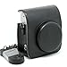 CAIUL Vintage Camera Carrying Case Compatible with Fujifilm Instax Mini 90 Neo Classic Instant Film Camera, Black