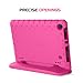 MoKo Case for All-New Amazon Fire HD 8 Tablet (6th/7th/8th Generation, 2016/2017/2018 Release) Kids Shock Proof Convertible Handle Light Weight Protective Stand Cover Case for Fire HD 8,Magenta