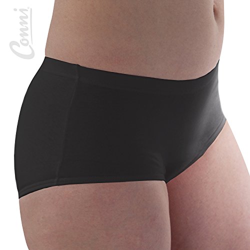 Women's Active Panties, Black, Size 8