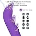 Rabbit Vibrator for Women with 2 Motors & 10 Modes Powerful Large Dildo G Spot Silicone Clit Stimulator Sex Machine Soft Female Personal Massager Vibrators Adult Sex Toys for Women