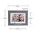 Malden International Designs 4x6 or 5x7 Cousins Distressed Expressions Picture Frame Silver Finish Cousins Word Attachment Gray Textured Wood Grain Finish MDF Frame White Beveled Mat