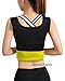 SlendShaper Women's Slimming Sweat Body Shaper, Burning Tummy Vest Neoprene Tank Top Sauna Vest for Weight Loss No Zip Black