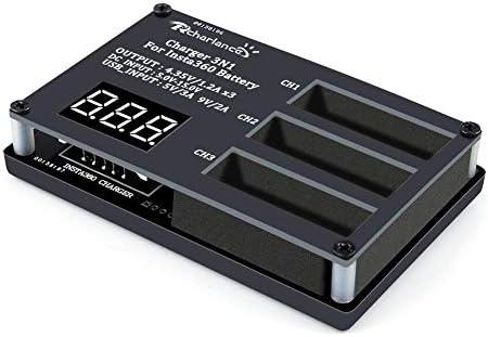 VANNERT Three Ports Electric Charger for Insta360 One X One Fast Charge with Display Charger Adapter