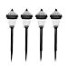 Sogrand Solar Christmas Lights Outdoor Yard Decorations Pathway Light Decorative Garden Stakes Driveway Markers 4Pack Dual Warm White LED for Outside Path Landscape