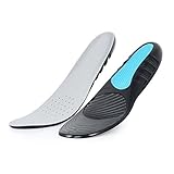 Shoe Insole Inserts plantar fasciitis Unisex Gel Arch Support Sport Orthotics for flat feet Men Cut free Size 8 - 12