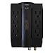 Tripp Lite 6 Swivel Outlet Direct Plug-in Audio/Video Surge Protector Tel/Modem/Coax (HTSWIVEL6)